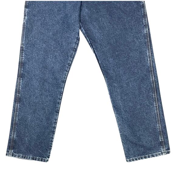 Wrangler Carpenter Jeans Blue Denim Men 32 x 32 Relaxed Fit Workwear Streetwear - Picture 7 of 10